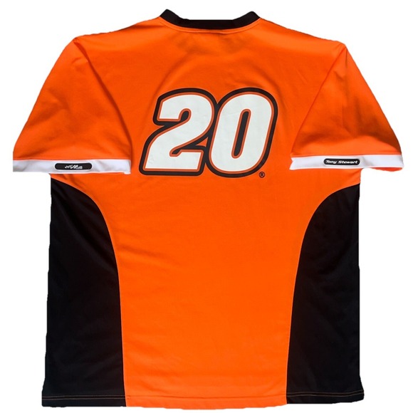 Vtg Tony Stewart #20 NASCAR Mens Jersey Tee Home Depot Chase Authentics Size XL - Picture 1 of 8